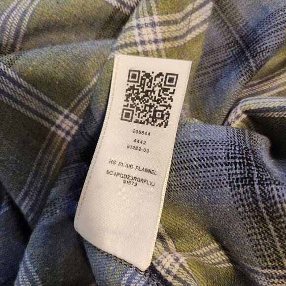 TRUE RELIGION HS Brushed Flannel Women's Button Up Long Sleeve Blouse Iris Small - Picture 5 of 12